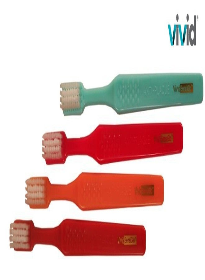 فيفيد فرشاة أسنان فيفيد سينسي جلو بريميوم للبالغين بشعيرات دوبونت تاينكس متعددة الطبقات - شعيرات فائقة النعومة للثة الحساسة - لإزالة البلاك - عبوة من 72 - Image 3